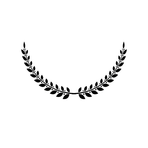 Laurel Wreath blommig heraldiska element. — Stock vektor