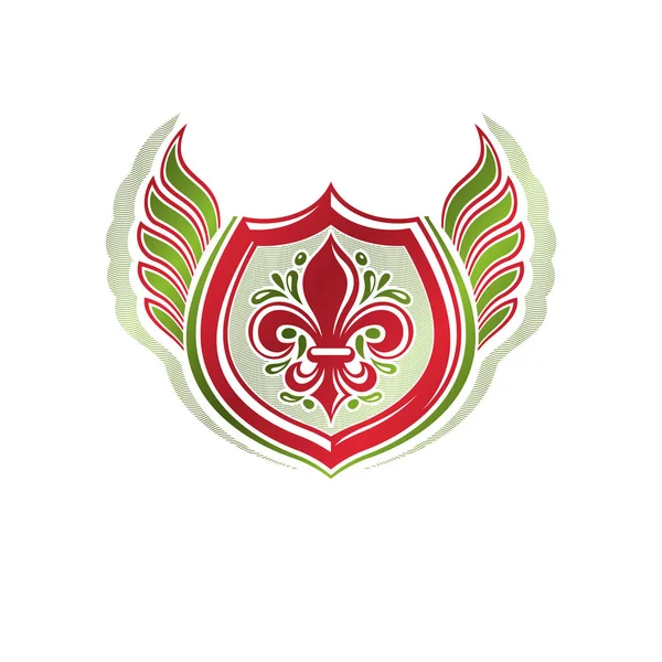 Vintage heraldiska emblem — Stock vektor