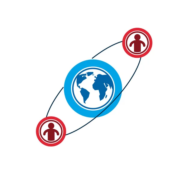 Logotipo conceitual da Humanidade e Pessoa —  Vetores de Stock