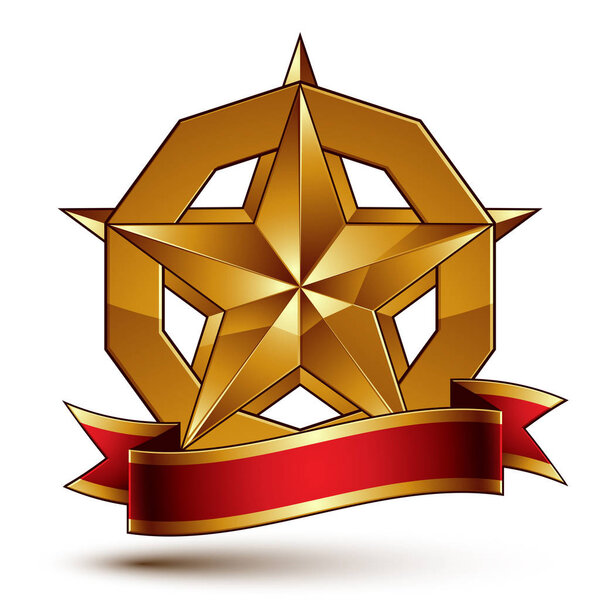 Heraldic golden symbol 