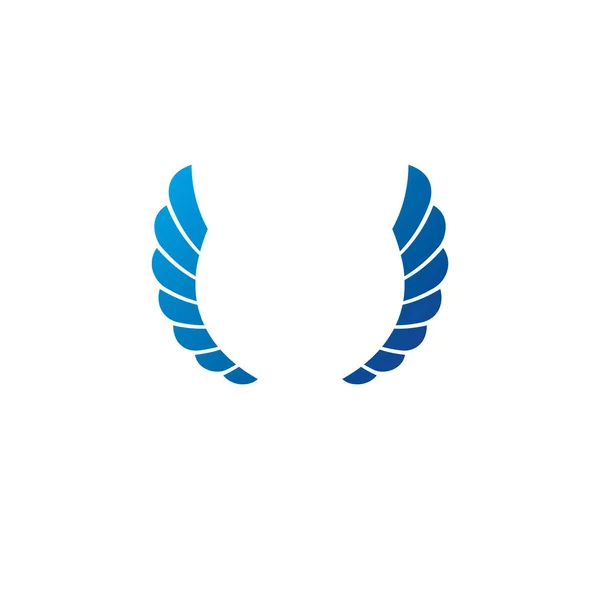 Azul liberdade Asas emblema . — Vetor de Stock