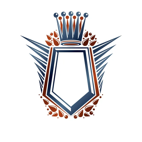 Tom heraldiska vapen dekorativa emblem — Stock vektor