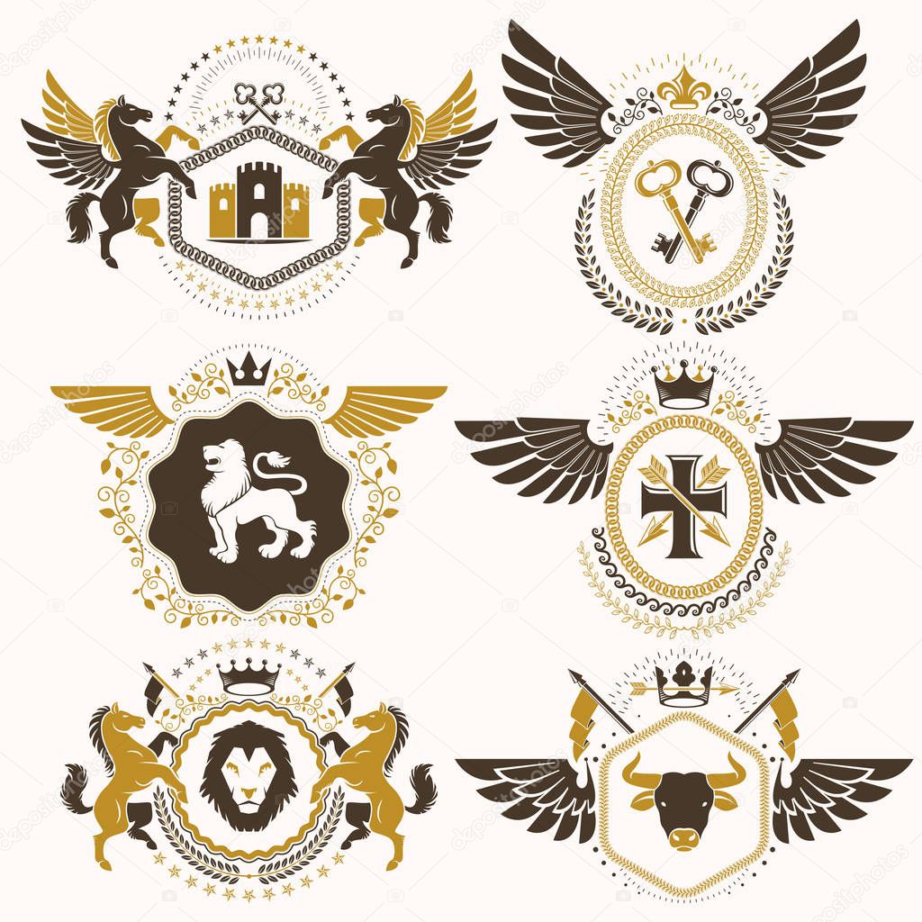heraldic decorative coat of arms