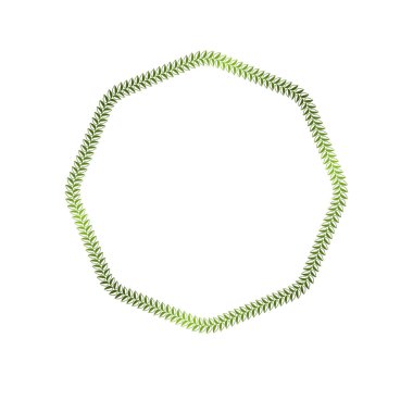 Kopya alanı ile dekoratif çerçeve