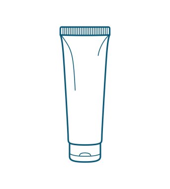 kozmetik için boş çizgi film tüp