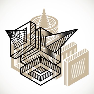 izometrik şekiller kompozisyon