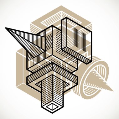 izometrik şekiller kompozisyon