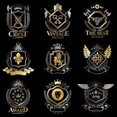 Vintage ceket logoları koleksiyonu