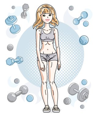 sarışın spor kadın