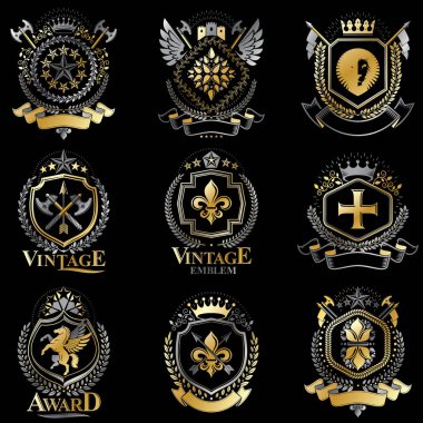 Vintage ceket logoları koleksiyonu