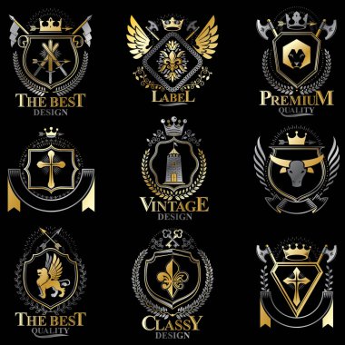 Vintage ceket logoları koleksiyonu