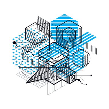 izometrik şekiller kompozisyon