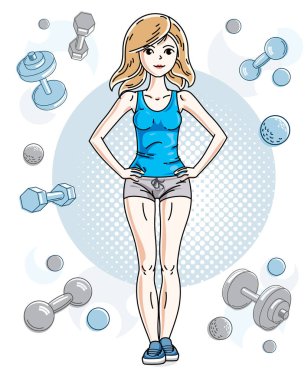 Sportif genç kadın