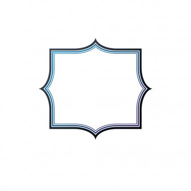 Kopya alanı ile dekoratif çerçeve