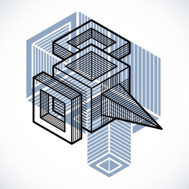 izometrik şekiller kompozisyon