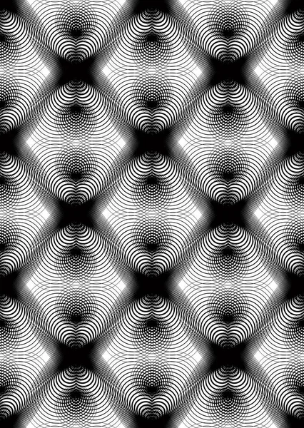Иллюзорный абстрактный бесшовный шаблон — стоковый вектор