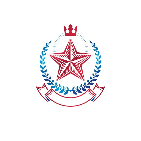 Logo escudo de armas vintage — Vector de stock
