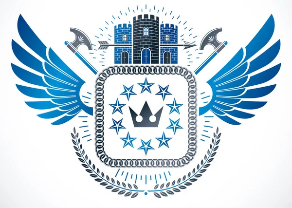 Вінтажний герб логотип — стоковий вектор