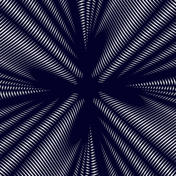 Fond hypnotique avec lignes géométriques — Image vectorielle