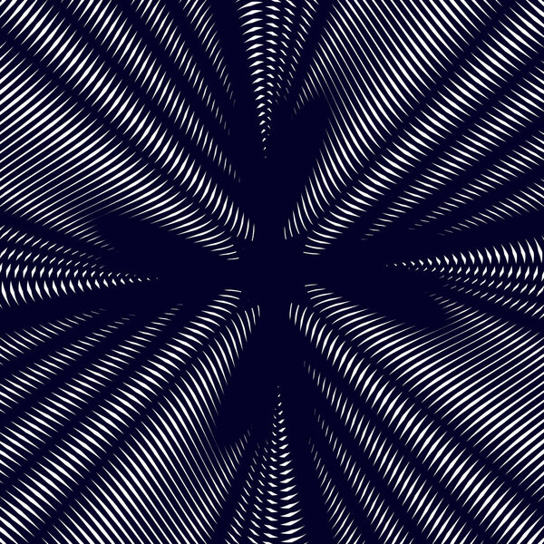Hypnotic backdrop with geometric lines