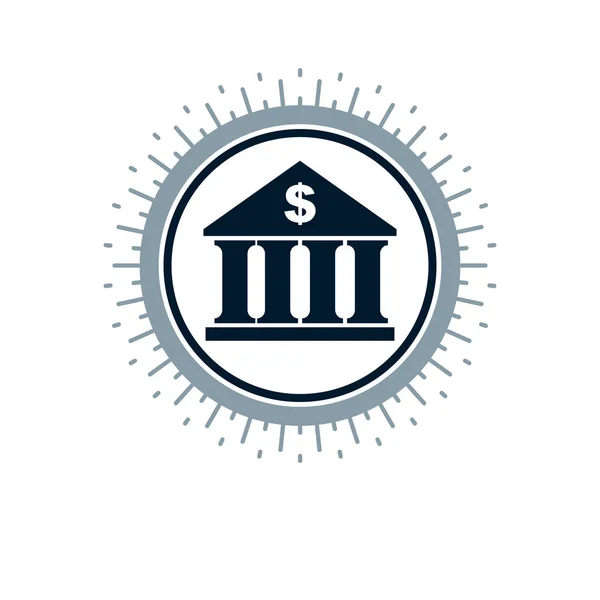 Logo conceptuel bancaire — Image vectorielle