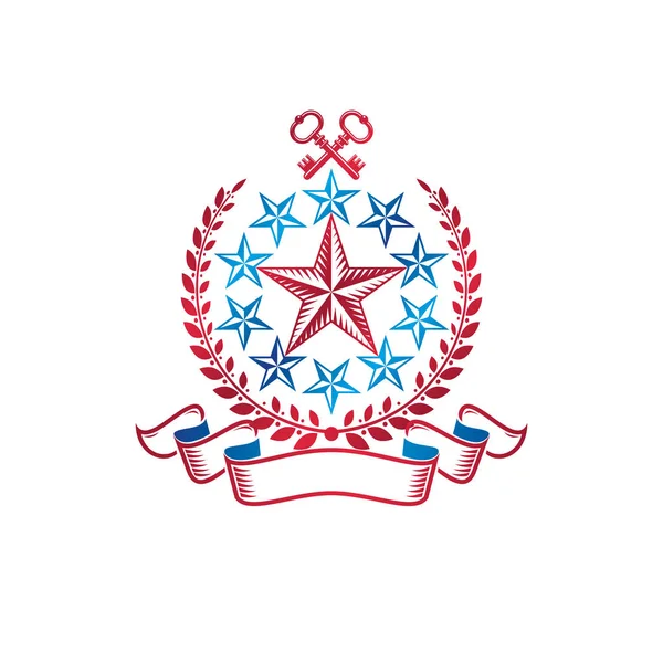 Vintage arması logo — Stok Vektör