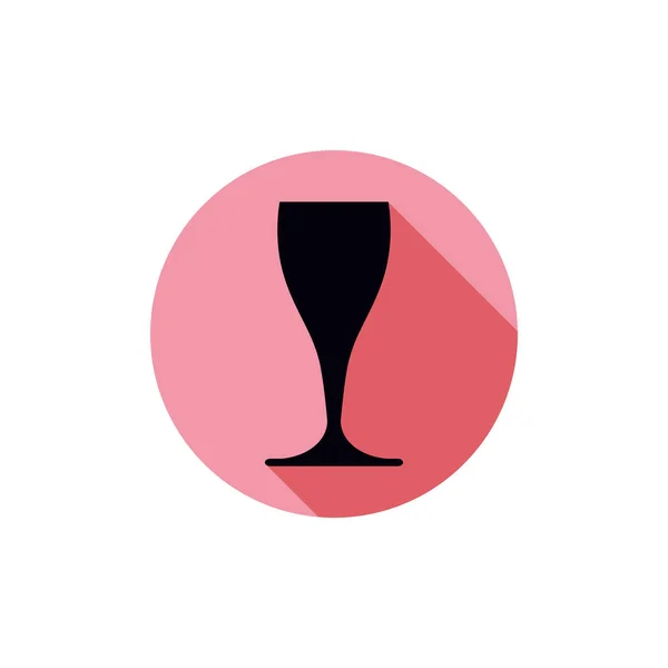 Sophisticated wine goblet — Stock Vector