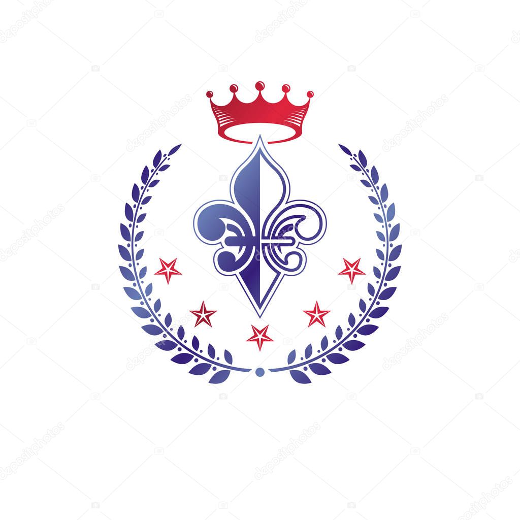 Vintage coat of arms logo