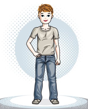 Şirin küçük çocuk.