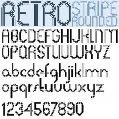  Yuvarlak poster yazı tipi 