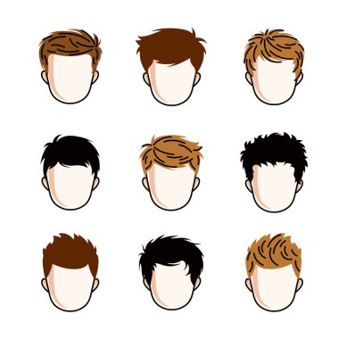 Çocuklar kafaları kümesi