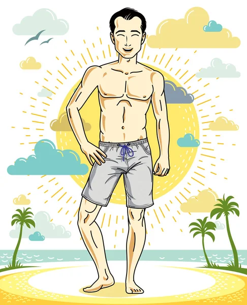 Brunet yakışıklı genç