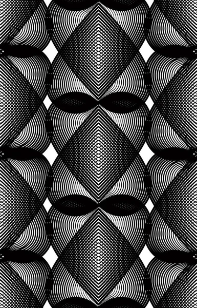 Illusive abstract seamless pattern — Stock Vector