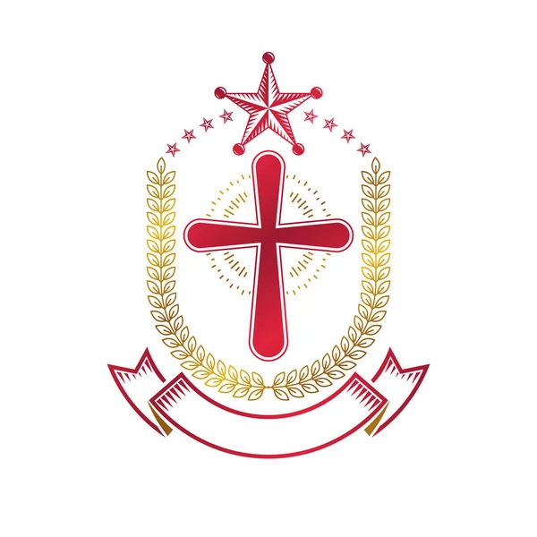 Вінтажний герб логотип — стоковий вектор