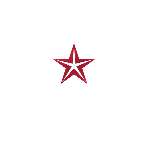 Estrela Pentagonal emblema . — Vetor de Stock