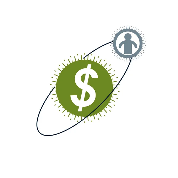 Logo Sistema Financiero Global — Vector de stock