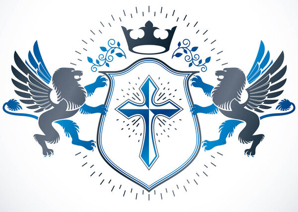 Classy emblem heraldic Coat of Arms 