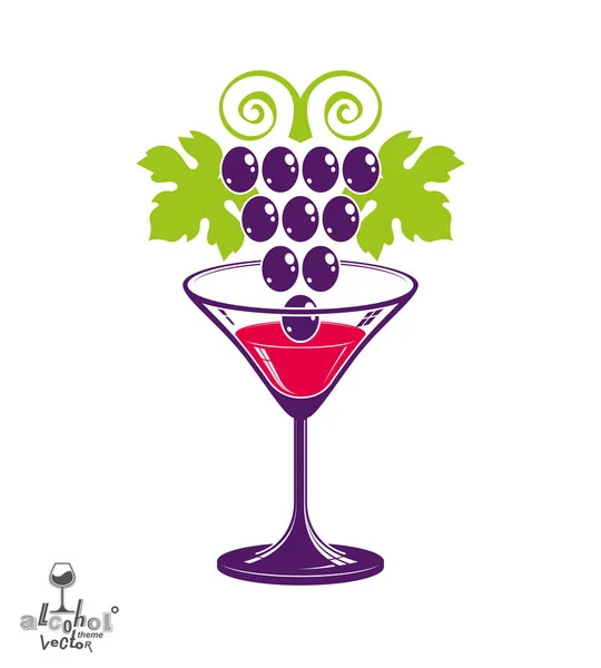 Şarap tema simgesi — Stok Vektör