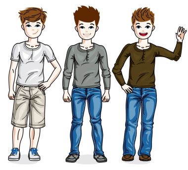 Sevimli küçük çocuklar.