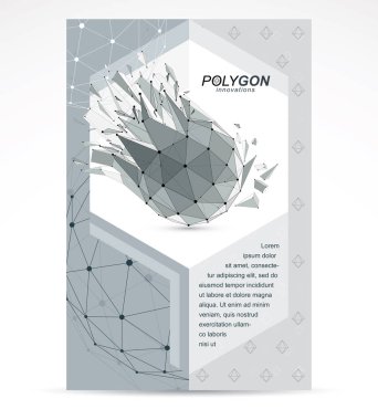 İletişim teknolojileri iş kurumsal flyer şablonu. 