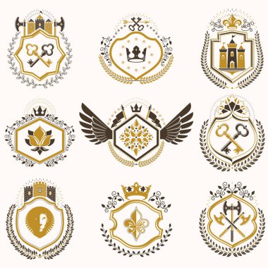 Vintage hanedan amblemi