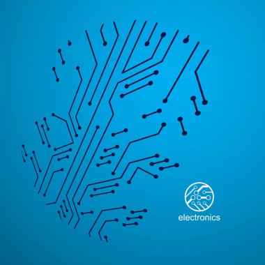 Elektronik bileşenleri olan devre kartı