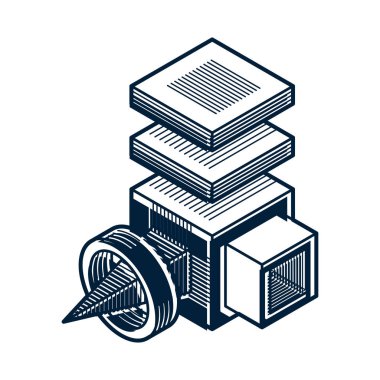 soyut geometrik şekil