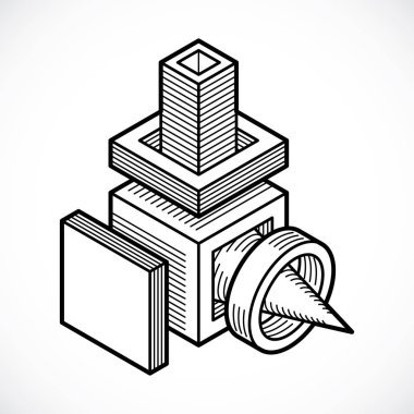 soyut geometrik şekil