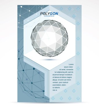 İletişim teknolojileri iş kurumsal flyer şablonu. 