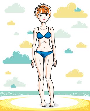 Mutlu güzel genç kadın 