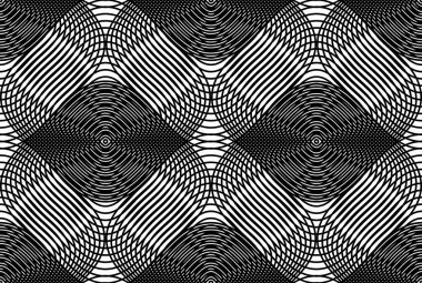 Geometrik monokrom deseni