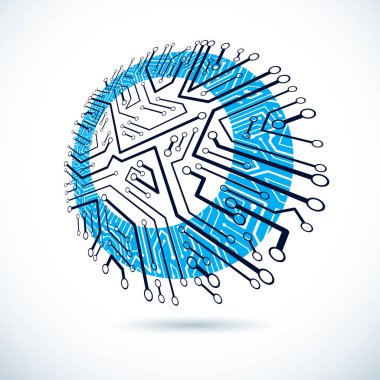 Elektronik bileşenleri olan devre kartı