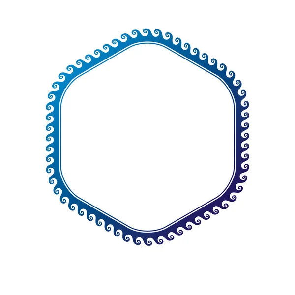 Cadre circulaire avec espace de copie vierge — Image vectorielle