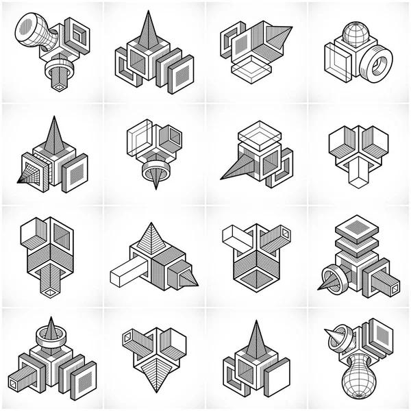 Collection de formes abstraites — Image vectorielle